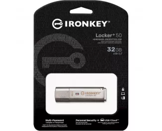 Флешка USB 3.2 32Gb Kingston 32GB IronKey Locker Plus 50 (IKLP50/32GB)