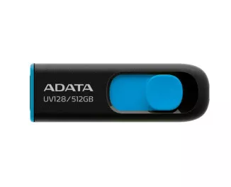 Флешка USB 3.2 512Gb ADATA UV128 Black/Blue (AUV128-512G-RBE)