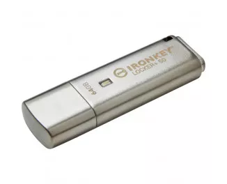 Флешка USB 3.2 64Gb Kingston 64GB IronKey Locker Plus 50 (IKLP50/64GB)