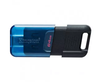 Флешка USB-C 3.2 64Gb Kingston DataTraveler 80 M Blue/Black (DT80M/64GB)