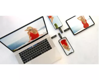 Флешка USB Type-C /Lightning 64Gb SanDisk iXpand Drive Luxe (SDIX70N-064G-GN6NN)
