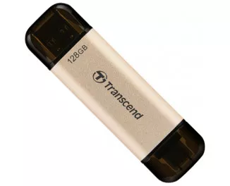 Флешка USB Type-C 128Gb Transcend  JetFlash 930 Gold-Black (TS128GJF930C)