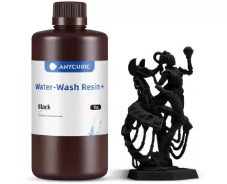 Фотополимерная смола Anycubic Water-Wash Resin+ Black, 1 кг (SSXBK-104D)
