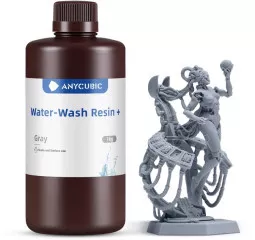 Фотополимерная смола Anycubic Water-Wash Resin+ Gray, 1 кг (SSXGY-104D)