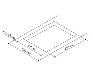 Газовая варочная поверхность PYRAMIDA PSE 641 S BL