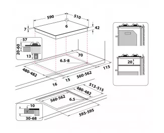 Газовая варочная поверхность Whirlpool GOFL629WH