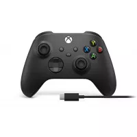 Геймпад беспроводной Microsoft Xbox Series X | S Wireless Controller Carbon Black + USB-C Cable (XOA-0010, 1V8-00002)