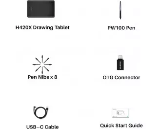 Графічний планшет Huion Inspiroy H420X