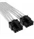 Кабель-адаптер 600W Corsair Premium Individually Sleeved 12+4pin PCIe Gen 5 12VHPWR cable, Type 4, WHITE (CP-8920332)
