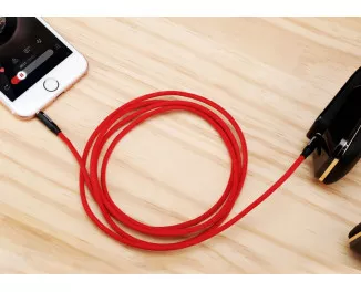 Кабель Audio AUX > AUX  Baseus Yiven M30 1.5m (CAM30-C91) Red/Black