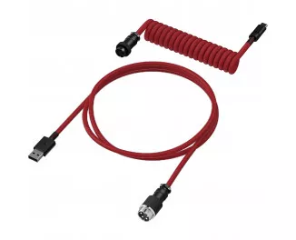 Кабель для ігрової клавіатури USB-C > USB-A HyperX Coiled Cable (6J677AA) Red 
