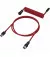 Кабель для ігрової клавіатури USB-C > USB-A HyperX Coiled Cable (6J677AA) Red 