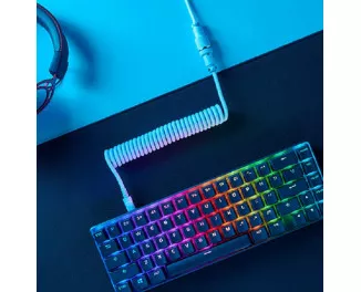 Кабель для игровой клавиатуры USB-C > USB-A HyperX Coiled Cable (6J678AA) Gray 