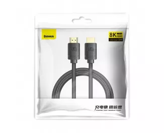 Кабель HDMI > HDMI v 2.1 Baseus High Definition 8K 1.0 m (CAKGQ-J01) Black