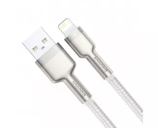 Кабель Lightning > USB  Baseus Cafule Metal Lightning 2.4A 1.0m (CALJK-A02) White
