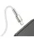 Кабель Lightning > USB  Baseus Cafule Metal Lightning 2.4A 1.0m (CALJK-A02) White