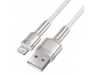 Кабель Lightning > USB  Baseus Cafule Metal Lightning 2.4A 1.0m (CALJK-A02) White