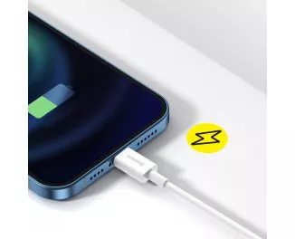 Кабель Lightning > USB  Baseus Superior Series Fast Charging 2.4A 1.0m (CALYS-A01) Black