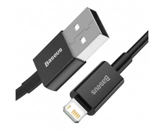 Кабель Lightning > USB  Baseus Superior Series Fast Charging 2.4A 1.0m (CALYS-A01) Black