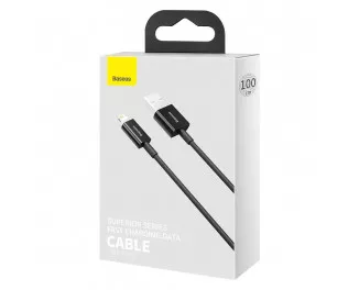 Кабель Lightning > USB  Baseus Superior Series Fast Charging 2.4A 1.0m (CALYS-A01) Black