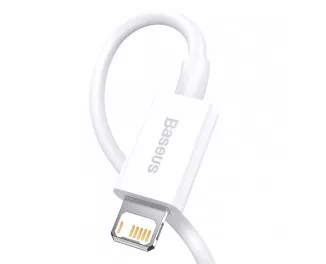 Кабель Lightning > USB  Baseus Superior Series Fast Charging 2.4A 1.0m (CALYS-A02) White