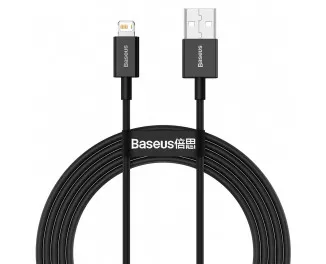 Кабель Lightning > USB  Baseus Superior Series Fast Charging 2.4A 2.0m (CALYS-C01) Black