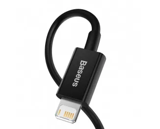Кабель Lightning > USB  Baseus Superior Series Fast Charging 2.4A 2.0m (CALYS-C01) Black