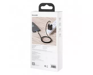 Кабель Lightning > USB Type-C Baseus Cafule Metal Data Cable PD 20W 2.0m (CATLJK-B01) Black