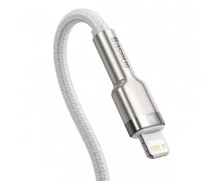 Кабель Lightning > USB Type-C Baseus Cafule Metal Data Cable PD 20W 2.0m (CATLJK-B02) White