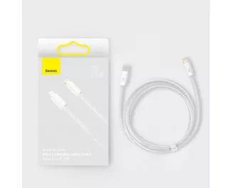 Кабель Lightning > USB Type-C  Baseus Dynamic Series Fast Charging 20W 1.0m (CALD000002) White