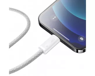 Кабель Lightning > USB Type-C  Baseus Dynamic Series Fast Charging 20W 1.0m (CALD000002) White