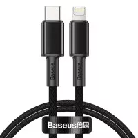 Кабель Lightning > USB Type-C Baseus High Density Braided PD 20W 1.0m (CATLGD-01) Black