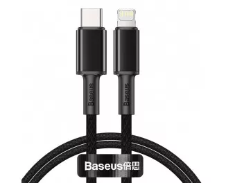 Кабель Lightning > USB Type-C Baseus High Density Braided PD 20W 1.0m (CATLGD-01) Black