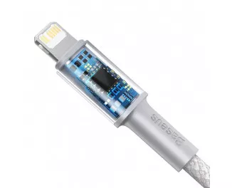 Кабель Lightning > USB Type-C  Baseus High Density Braided PD 20W 1.0m (CATLGD-02) White