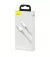 Кабель Lightning > USB Type-C  Baseus High Density Braided PD 20W 1.0m (CATLGD-02) White
