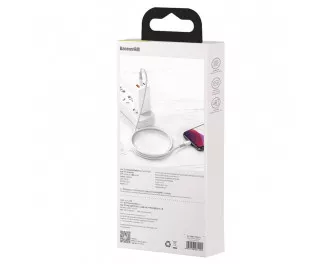 Кабель Lightning > USB Type-C  Baseus High Density Braided PD 20W 1.0m (CATLGD-02) White