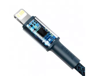 Кабель Lightning > USB Type-C Baseus High Density Braided PD 20W 1.0m (CATLGD-03) Blue