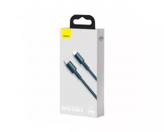 Кабель Lightning > USB Type-C Baseus High Density Braided PD 20W 1.0m (CATLGD-03) Blue