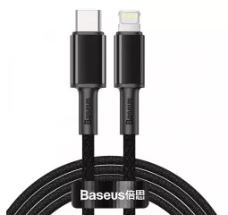 Кабель Lightning > Type-C Baseus High Density Braided PD 20W 2.0m (CATLGD-A01) Black