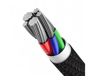 Кабель Lightning > USB Type-C  Baseus High Density Braided PD 20W 2.0m (CATLGD-A01) Black