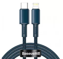 Кабель Lightning > USB Type-C  Baseus High Density Braided PD 20W 2.0m (CATLGD-A03) Blue