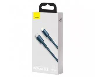 Кабель Lightning > USB Type-C Baseus High Density Braided PD 20W 2.0m (CATLGD-A03) Blue