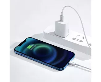 Кабель Lightning > USB Type-C  Baseus Superior Series PD 20W 0.25m (CATLYS-02) White
