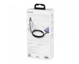 Кабель Lightning > USB Type-C Baseus Tungsten Gold Fast Charging Data Cable PD 20W 1.0m (CATLWJ-01) Black