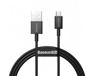 Кабель microUSB > USB  Baseus Superior Series Fast Charging Cable 2.0A 1.0m (CAMYS-01) Black