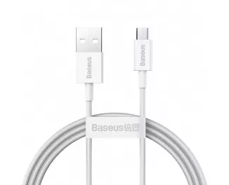 Кабель microUSB > USB  Baseus Superior Series Fast Charging Cable 2.0A 1.0m (CAMYS-02) White