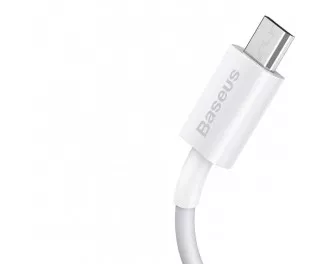 Кабель microUSB > USB  Baseus Superior Series Fast Charging Cable 2.0A 1.0m (CAMYS-02) White
