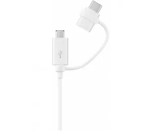 Кабель USB-A > USB-С/microUSB зарядки/синхронизации Samsung, 1.5м, Type-C, белый