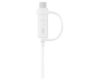 Кабель USB-A > USB-С/microUSB зарядки/синхронизации Samsung, 1.5м, Type-C, белый