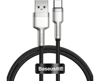 Кабель USB Type-C > USB  Baseus Cafule Metal Data Cable 66W 0.25m (CAKF000001) Black